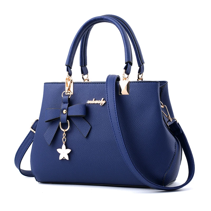Yogodlns Elegant Women Messenger Bags with flower pendant Office Ladies Totes Pure Handbag for female Crossbody Shoulder Bags Yogodlns Elegant Women Messenger Bags with flower pendant Office Ladies Totes Pure Handbag for female Crossbody Shoulder Bags