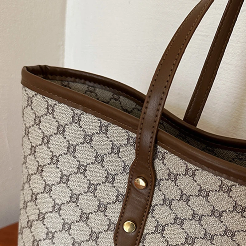 High End High-capacity Bag For Women, New Trendy Tote Bag, Versatile Commuting Texture Portable Shoulder Bag High End High-capacity Bag For Women, New Trendy Tote Bag, Versatile Commuting Texture Portable Shoulder Bag