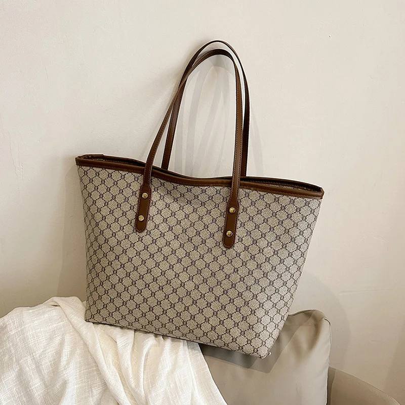 High End High-capacity Bag For Women, New Trendy Tote Bag, Versatile Commuting Texture Portable Shoulder Bag High End High-capacity Bag For Women, New Trendy Tote Bag, Versatile Commuting Texture Portable Shoulder Bag