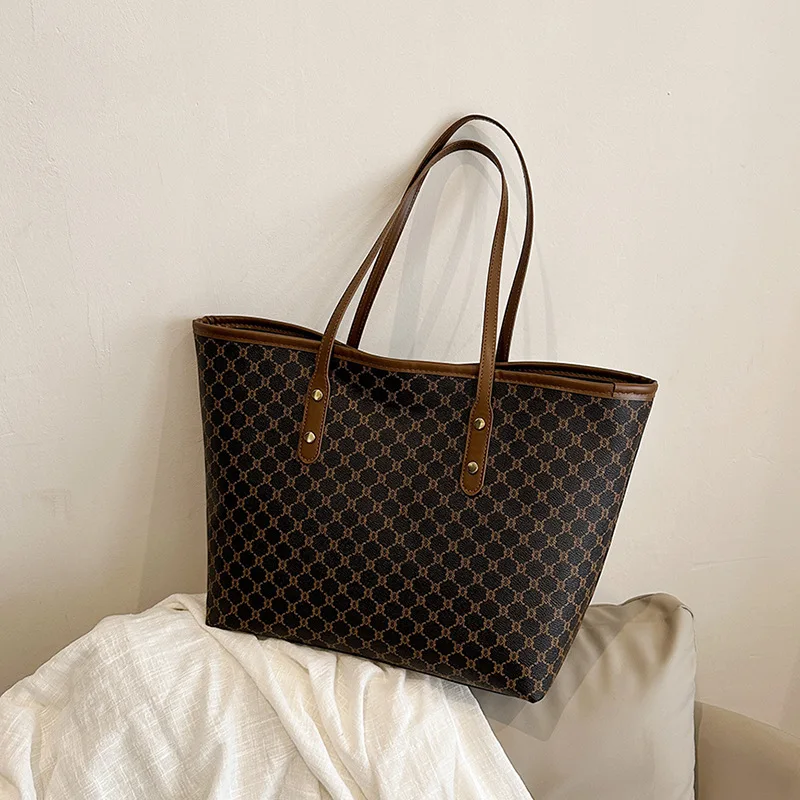 High End High-capacity Bag For Women, New Trendy Tote Bag, Versatile Commuting Texture Portable Shoulder Bag High End High-capacity Bag For Women, New Trendy Tote Bag, Versatile Commuting Texture Portable Shoulder Bag