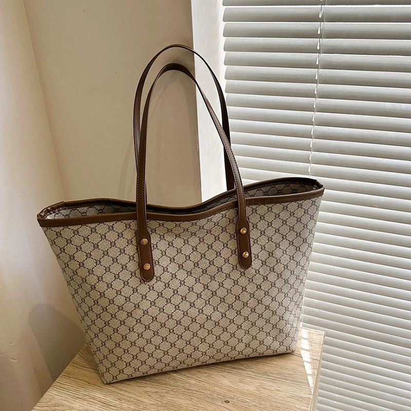 Large Capacity Shoulder Bag Women's PU Leather Handbag for Commuting and Casual Use Versatile Tote Bag Large Capacity Shoulder Bag Women's PU Leather Handbag for Commuting and Casual Use Versatile Tote Bag