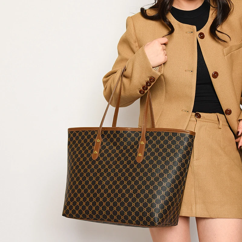 Large Capacity Shoulder Bag Women's PU Leather Handbag for Commuting and Casual Use Versatile Tote Bag Large Capacity Shoulder Bag Women's PU Leather Handbag for Commuting and Casual Use Versatile Tote Bag