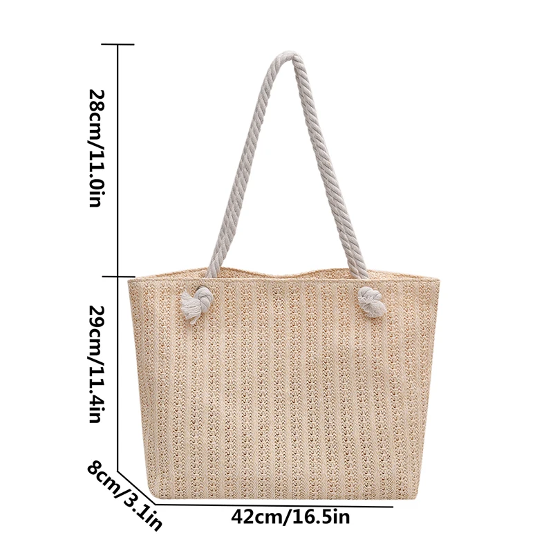 Popular Large Capacity Girls Handmade Weave Straw Bag Bohemian Style Shopper Tote Beach Handbags Popular Large Capacity Girls Handmade Weave Straw Bag Bohemian Style Shopper Tote Beach Handbags