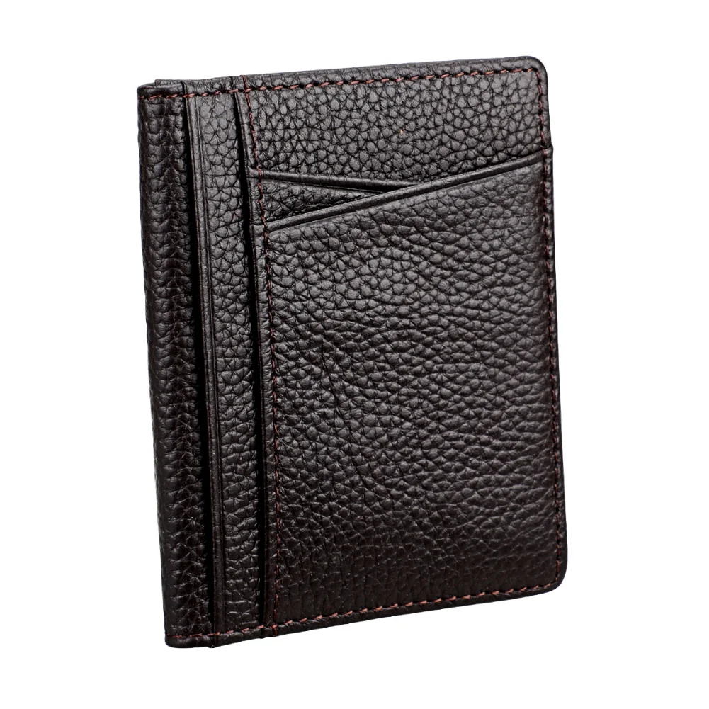 Men's Slim Wallet Soft Genuine Leather Credit Card Holder Wallets Purse Portable Ultra-thin Small Billfold Card Organizer Wallet Men's Slim Wallet Soft Genuine Leather Credit Card Holder Wallets Purse Portable Ultra-thin Small Billfold Card Organizer Wallet