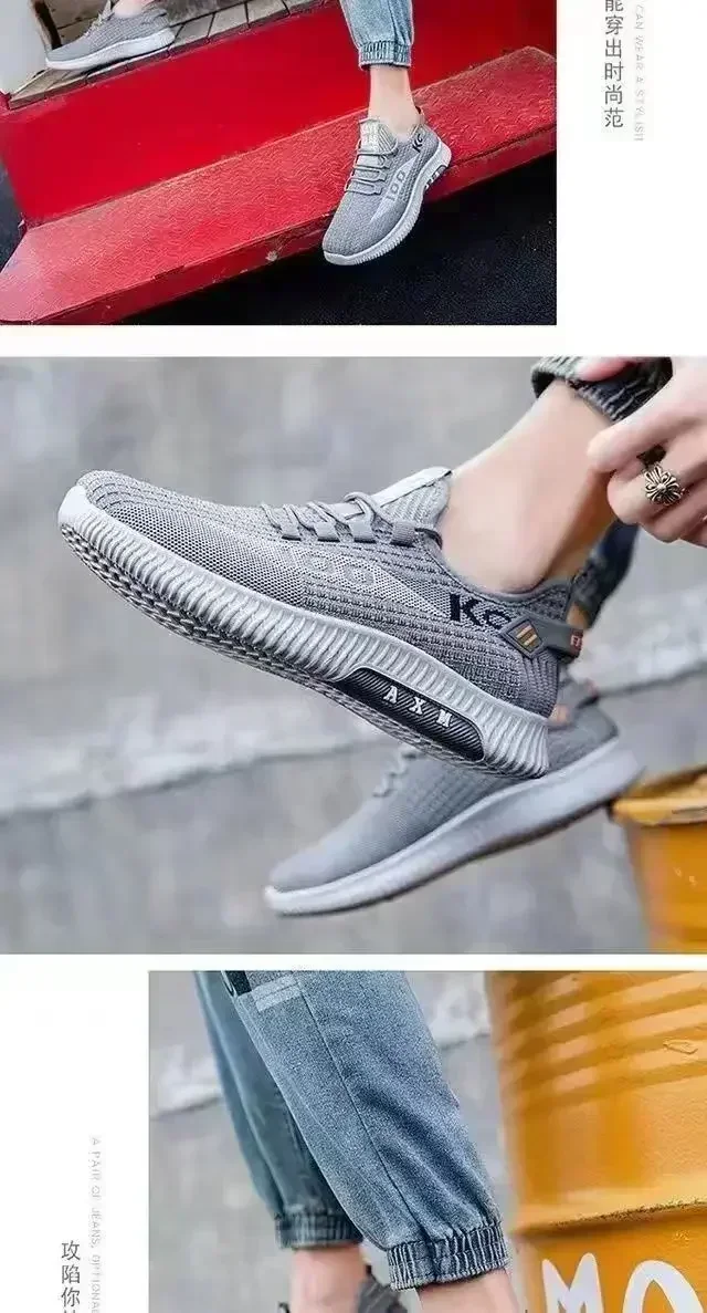 Men's casual shoes, fashionable and versatile sports shoes, breathable running shoes, outdoor walking training tennis shoes Men's casual shoes, fashionable and versatile sports shoes, breathable running shoes, outdoor walking training tennis shoes