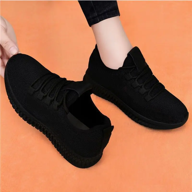Women's Breathable Non-slip Platform Fashion New Casual Shoes Korean Running Shoes Black Sneakers Shoes for Women 2024 Autumn Women's Breathable Non-slip Platform Fashion New Casual Shoes Korean Running Shoes Black Sneakers Shoes for Women 2024 Autumn