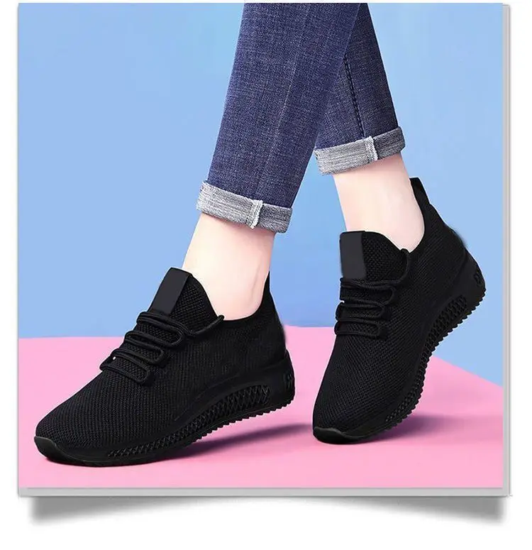Women's Breathable Non-slip Platform Fashion New Casual Shoes Korean Running Shoes Black Sneakers Shoes for Women 2024 Autumn Women's Breathable Non-slip Platform Fashion New Casual Shoes Korean Running Shoes Black Sneakers Shoes for Women 2024 Autumn
