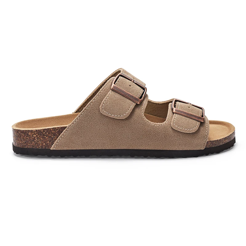 KIDMI Cork Clogs Slippers For Women Cork Footbed Beach Sandals Outdoor Suede Clogs Sandals With Adjustable Buckle Men Sandals KIDMI Cork Clogs Slippers For Women Cork Footbed Beach Sandals Outdoor Suede Clogs Sandals With Adjustable Buckle Men Sandals