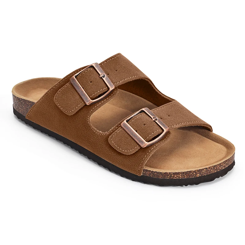 KIDMI Cork Clogs Slippers For Women Cork Footbed Beach Sandals Outdoor Suede Clogs Sandals With Adjustable Buckle Men Sandals KIDMI Cork Clogs Slippers For Women Cork Footbed Beach Sandals Outdoor Suede Clogs Sandals With Adjustable Buckle Men Sandals