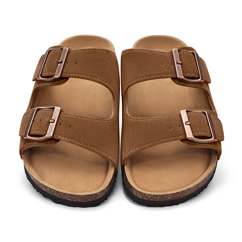 KIDMI Cork Clogs Slippers For Women Cork Footbed Beach Sandals Outdoor Suede Clogs Sandals With Adjustable Buckle Men Sandals KIDMI Cork Clogs Slippers For Women Cork Footbed Beach Sandals Outdoor Suede Clogs Sandals With Adjustable Buckle Men Sandals