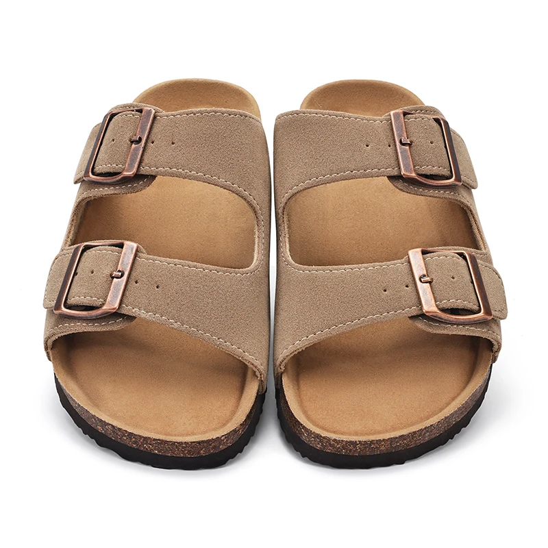 KIDMI Cork Clogs Slippers For Women Cork Footbed Beach Sandals Outdoor Suede Clogs Sandals With Adjustable Buckle Men Sandals KIDMI Cork Clogs Slippers For Women Cork Footbed Beach Sandals Outdoor Suede Clogs Sandals With Adjustable Buckle Men Sandals