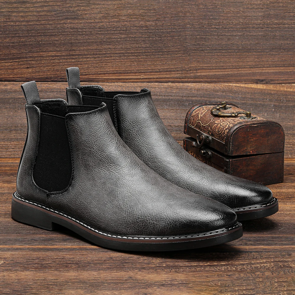 40~46 Men Chelsea Boots Brand Retro Comfortable Fashion Men Boots 40~46 Men Chelsea Boots Brand Retro Comfortable Fashion Men Boots