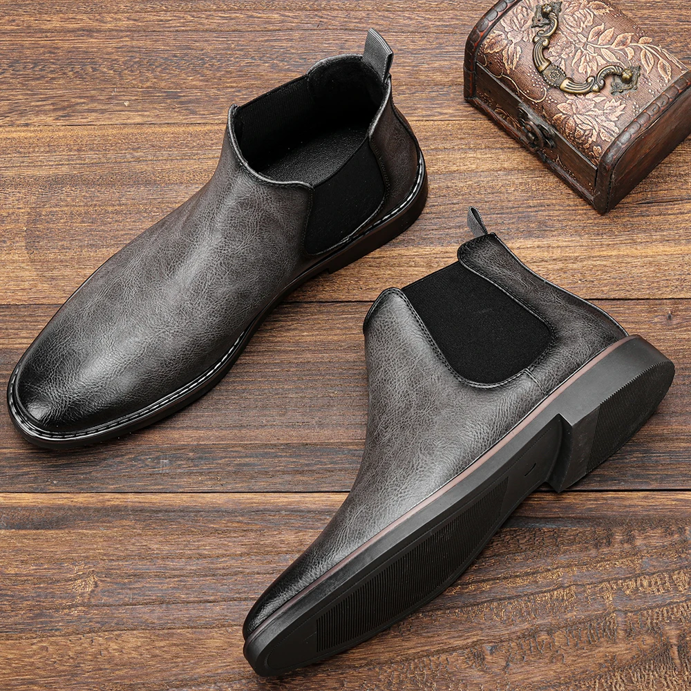 40~46 Men Chelsea Boots Brand Retro Comfortable Fashion Men Boots 40~46 Men Chelsea Boots Brand Retro Comfortable Fashion Men Boots