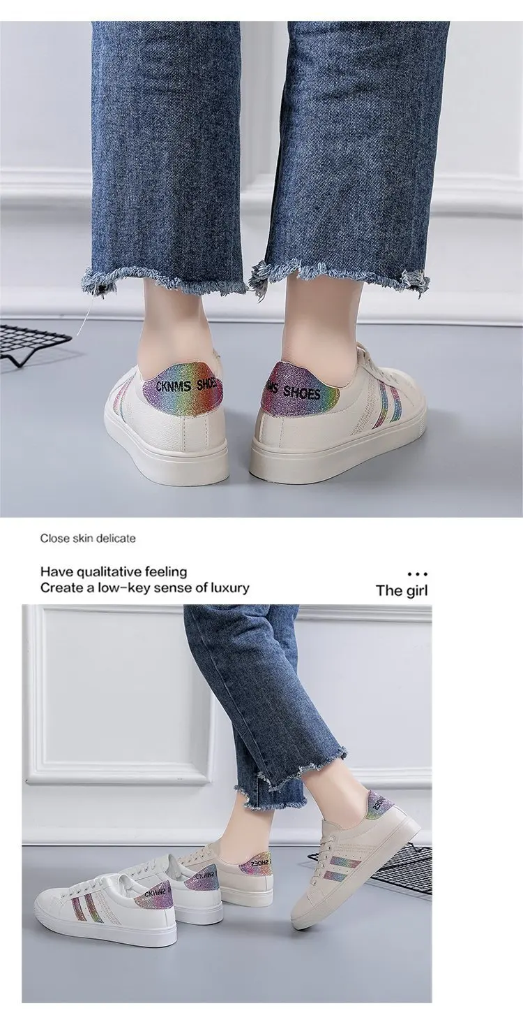 Women Sneakers Autumn New Casual Walking Shoes Woman Flat Lace Up High Quality Sneakers Fashion Flat-bottomed Casual Shoes Women Sneakers Autumn New Casual Walking Shoes Woman Flat Lace Up High Quality Sneakers Fashion Flat-bottomed Casual Shoes
