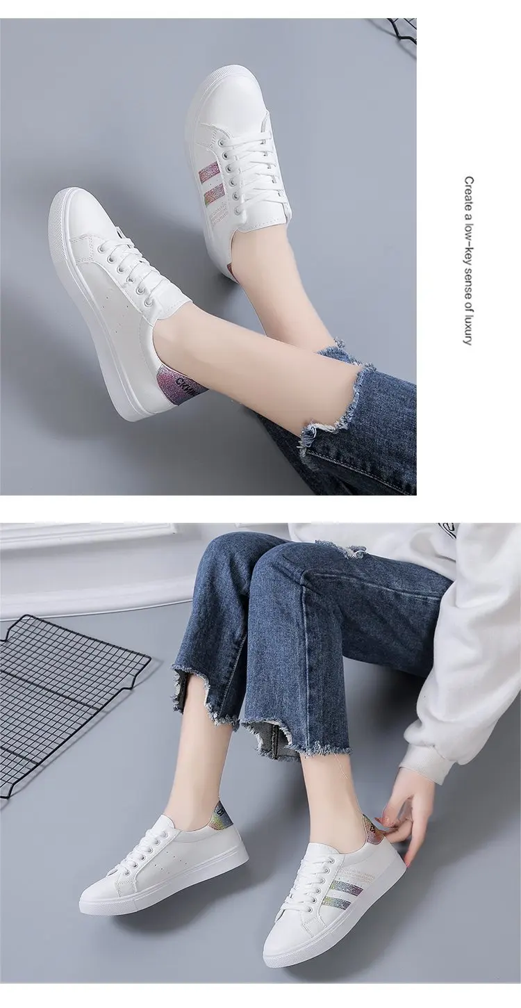 Women Sneakers Autumn New Casual Walking Shoes Woman Flat Lace Up High Quality Sneakers Fashion Flat-bottomed Casual Shoes Women Sneakers Autumn New Casual Walking Shoes Woman Flat Lace Up High Quality Sneakers Fashion Flat-bottomed Casual Shoes
