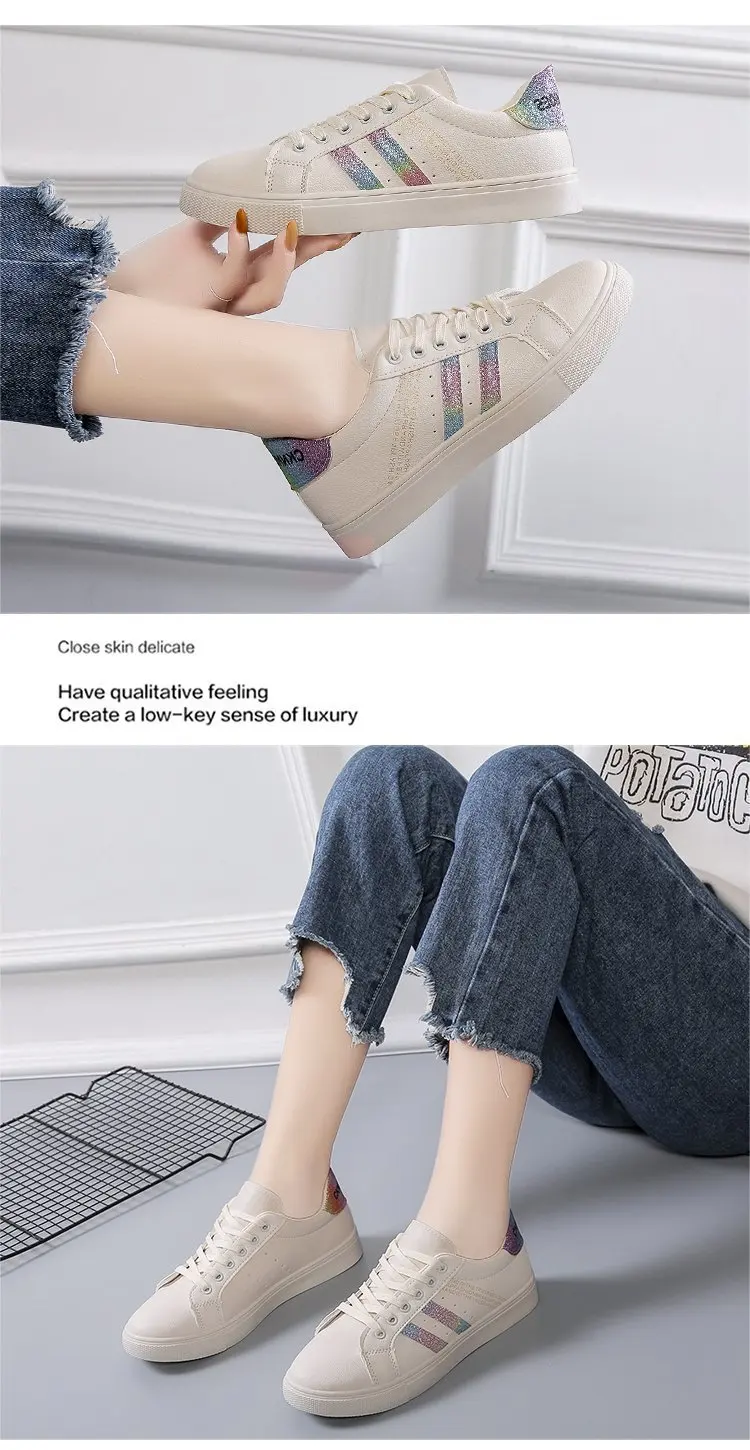 Women Sneakers Autumn New Casual Walking Shoes Woman Flat Lace Up High Quality Sneakers Fashion Flat-bottomed Casual Shoes Women Sneakers Autumn New Casual Walking Shoes Woman Flat Lace Up High Quality Sneakers Fashion Flat-bottomed Casual Shoes