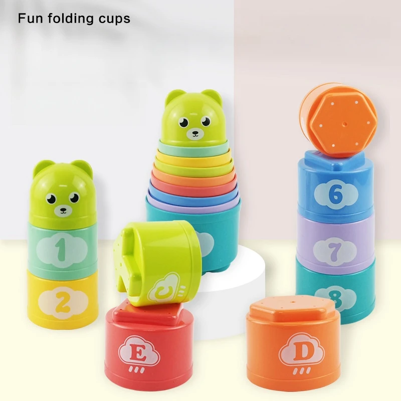 Kids Fun Number Letters Stacking Cup Baby Montessori Early Educational Sensory Puzzle Stack Speed Games Toys for Children Gifts Kids Fun Number Letters Stacking Cup Baby Montessori Early Educational Sensory Puzzle Stack Speed Games Toys for Children Gifts
