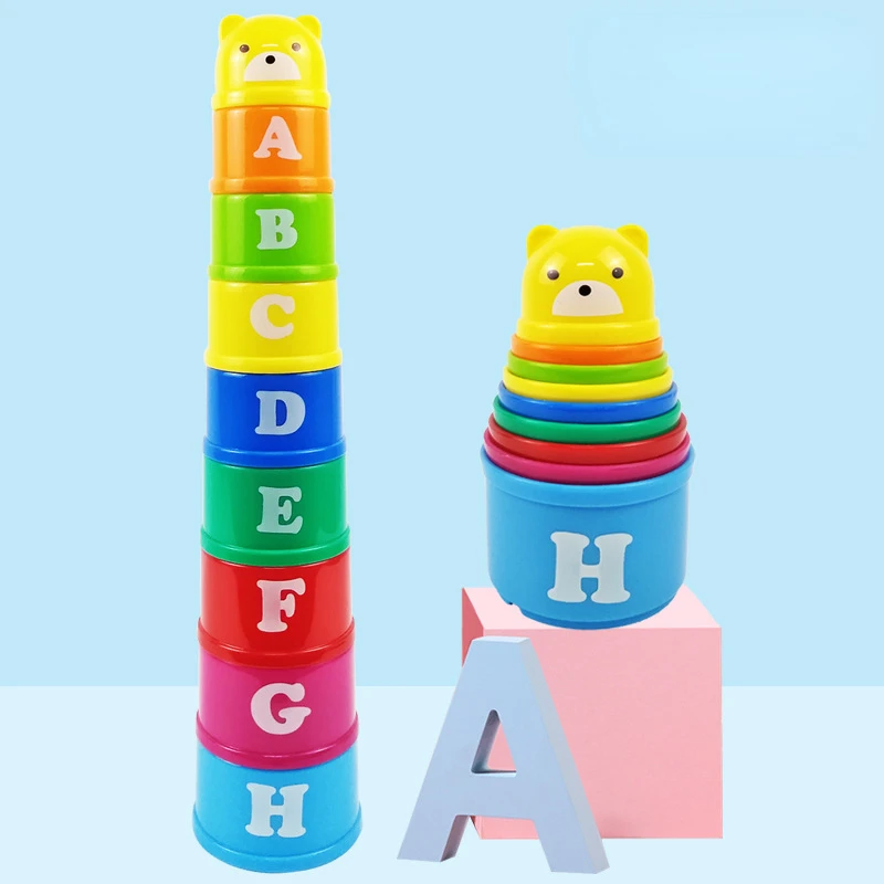 Kids Fun Number Letters Stacking Cup Baby Montessori Early Educational Sensory Puzzle Stack Speed Games Toys for Children Gifts Kids Fun Number Letters Stacking Cup Baby Montessori Early Educational Sensory Puzzle Stack Speed Games Toys for Children Gifts