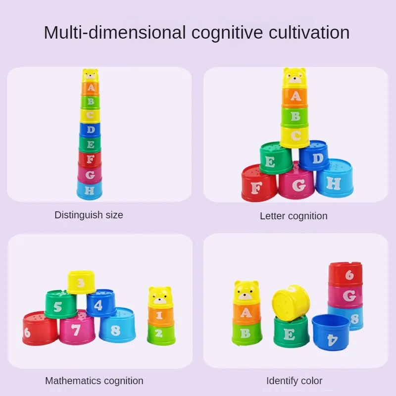 Kids Fun Number Letters Stacking Cup Baby Montessori Early Educational Sensory Puzzle Stack Speed Games Toys for Children Gifts Kids Fun Number Letters Stacking Cup Baby Montessori Early Educational Sensory Puzzle Stack Speed Games Toys for Children Gifts