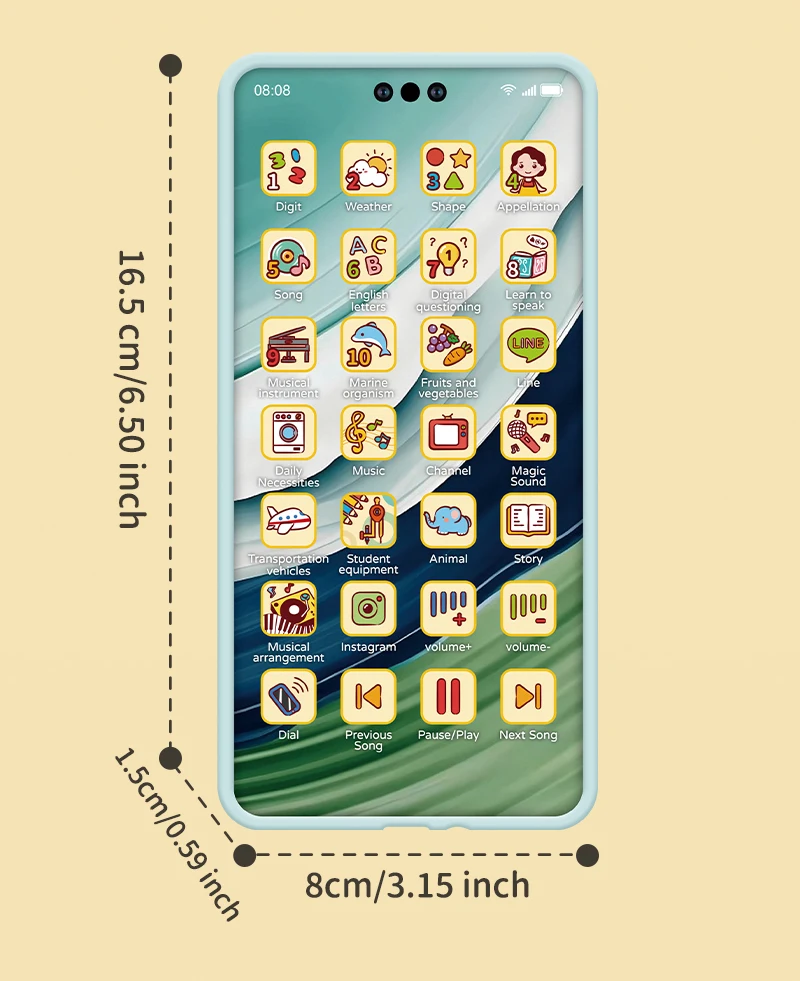 Toy Cell Phone Educational Toys Cellphone Baby Kid Educational Toy Phone Mobile Phone Model Toy for Children Birthday Xmas Gift Toy Cell Phone Educational Toys Cellphone Baby Kid Educational Toy Phone Mobile Phone Model Toy for Children Birthday Xmas Gift