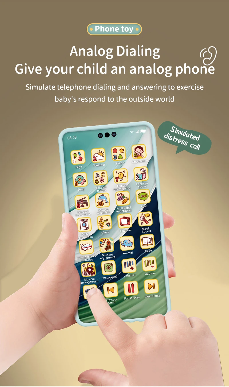 Toy Cell Phone Educational Toys Cellphone Baby Kid Educational Toy Phone Mobile Phone Model Toy for Children Birthday Xmas Gift Toy Cell Phone Educational Toys Cellphone Baby Kid Educational Toy Phone Mobile Phone Model Toy for Children Birthday Xmas Gift