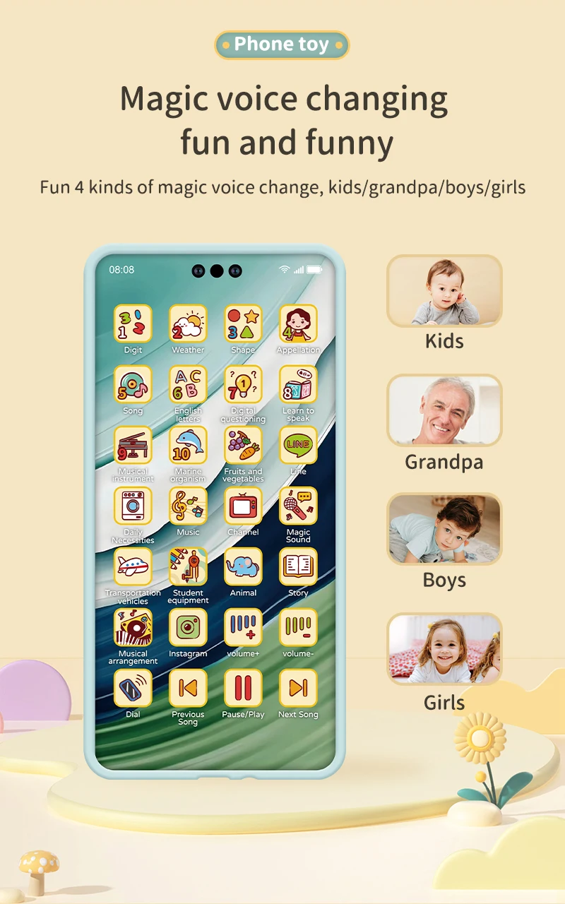 Toy Cell Phone Educational Toys Cellphone Baby Kid Educational Toy Phone Mobile Phone Model Toy for Children Birthday Xmas Gift Toy Cell Phone Educational Toys Cellphone Baby Kid Educational Toy Phone Mobile Phone Model Toy for Children Birthday Xmas Gift