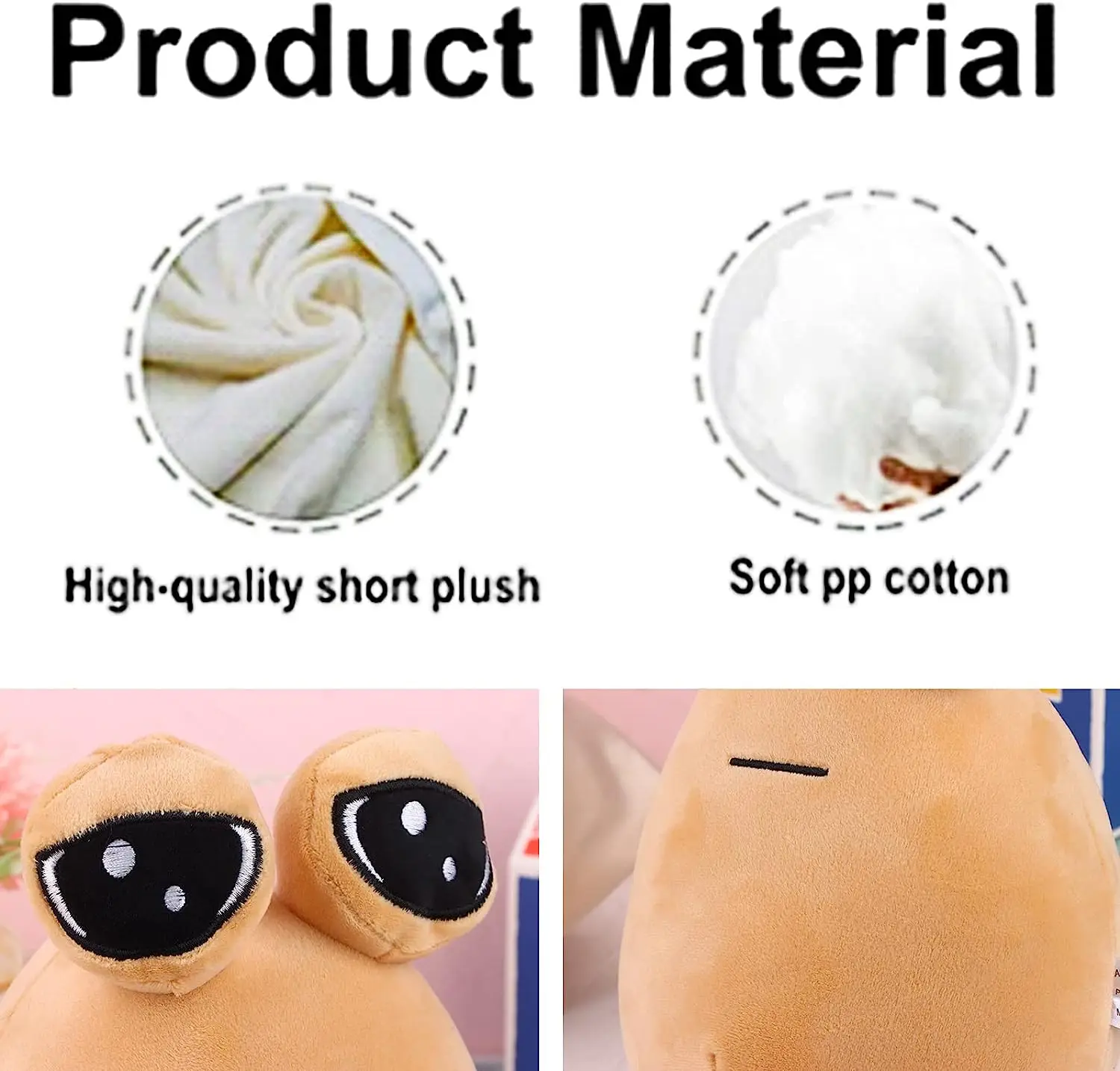 22cm/8.6in Pou Plush Cartoon Alien Toy Kawaii Stuffed Animal Doll Hot Game Figure Gifts for Fans 22cm/8.6in Pou Plush Cartoon Alien Toy Kawaii Stuffed Animal Doll Hot Game Figure Gifts for Fans