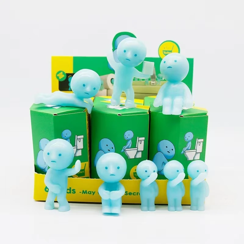 Blind Box Series Noctilucent Green Doll Blind Box Toilet Bath Living Party Series Decor Desktop Model Xmas Toy Surprise Gift Blind Box Series Noctilucent Green Doll Blind Box Toilet Bath Living Party Series Decor Desktop Model Xmas Toy Surprise Gift