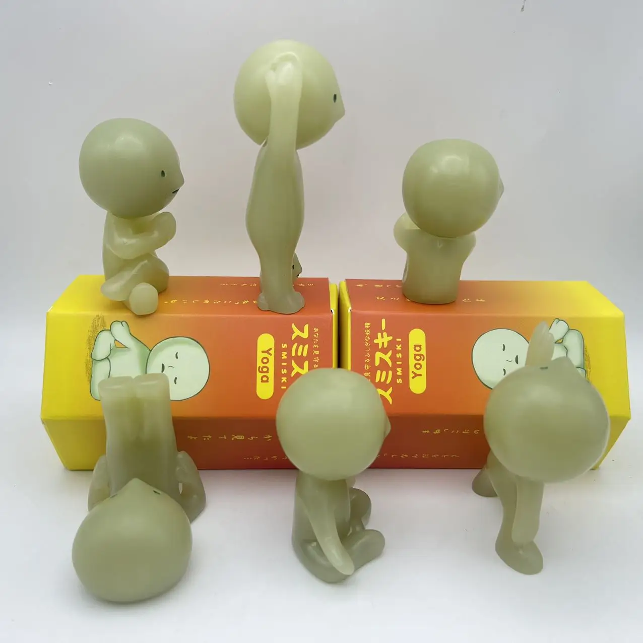 Sonny Angel Smiski Yoga Serie Mystery Cute Noctilucent Green Doll Action Figures Cartoon Desktop Blind Box Model Gift Doll Toys Sonny Angel Smiski Yoga Serie Mystery Cute Noctilucent Green Doll Action Figures Cartoon Desktop Blind Box Model Gift Doll Toys