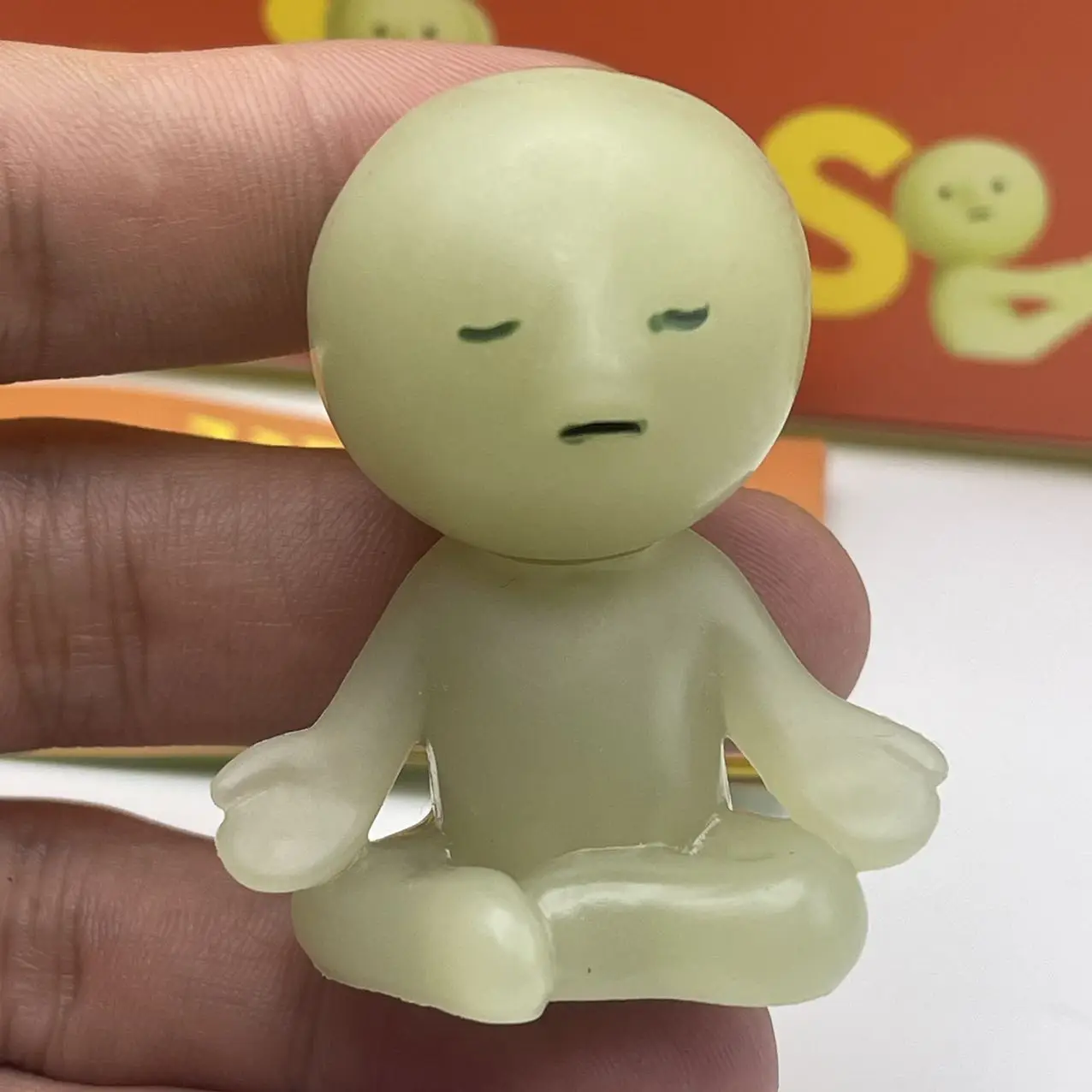 Sonny Angel Smiski Yoga Serie Mystery Cute Noctilucent Green Doll Action Figures Cartoon Desktop Blind Box Model Gift Doll Toys Sonny Angel Smiski Yoga Serie Mystery Cute Noctilucent Green Doll Action Figures Cartoon Desktop Blind Box Model Gift Doll Toys