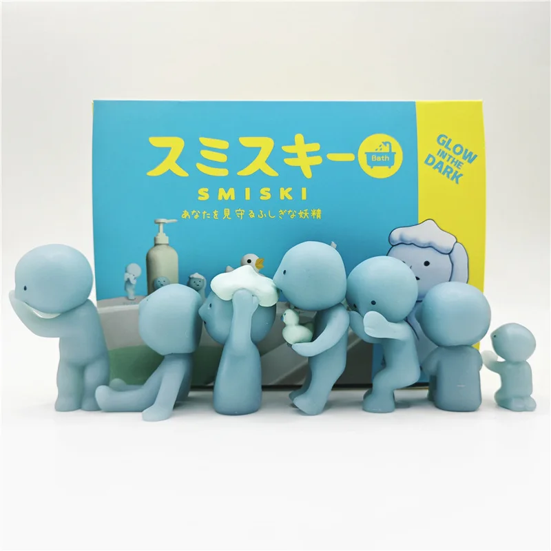 New Smiski Bath Serie Blind Box Toys Cute Glow Anime Doll Model Action Figures Cartoon Desktop Ornament Birthday Gifts New Smiski Bath Serie Blind Box Toys Cute Glow Anime Doll Model Action Figures Cartoon Desktop Ornament Birthday Gifts