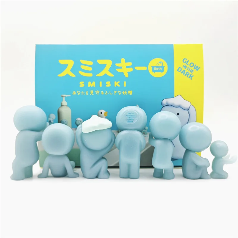 New Smiski Bath Serie Blind Box Toys Cute Glow Anime Doll Model Action Figures Cartoon Desktop Ornament Birthday Gifts New Smiski Bath Serie Blind Box Toys Cute Glow Anime Doll Model Action Figures Cartoon Desktop Ornament Birthday Gifts
