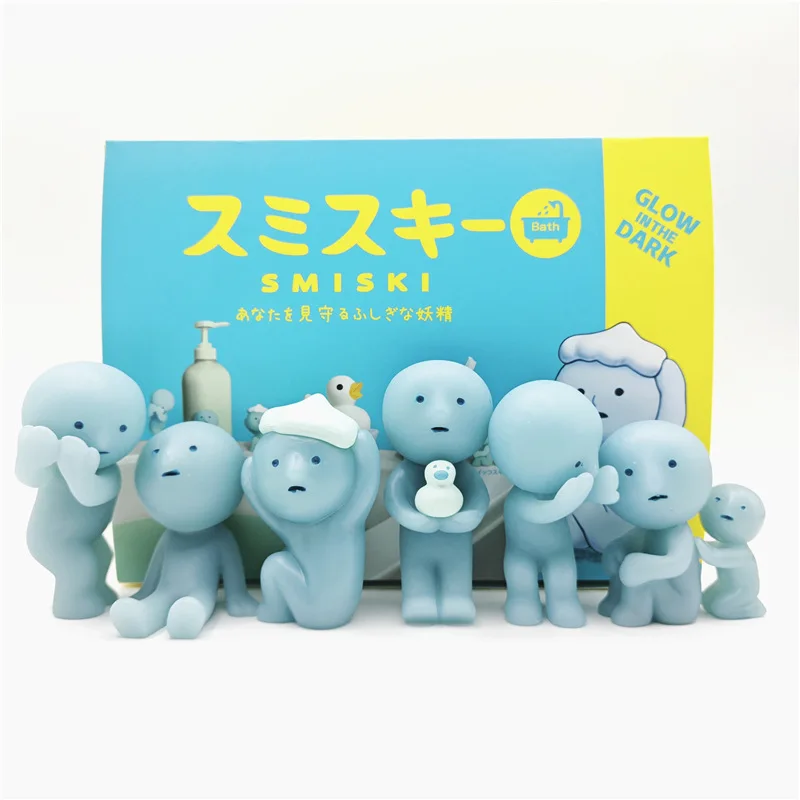 New Smiski Bath Serie Blind Box Toys Cute Glow Anime Doll Model Action Figures Cartoon Desktop Ornament Birthday Gifts New Smiski Bath Serie Blind Box Toys Cute Glow Anime Doll Model Action Figures Cartoon Desktop Ornament Birthday Gifts