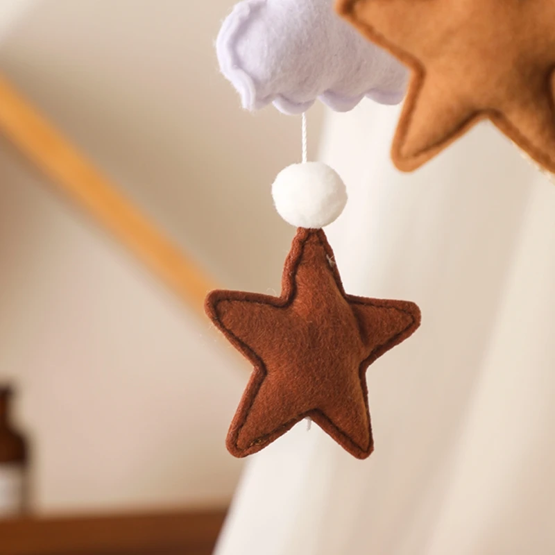 Let's Make Wooden Baby Rattles Soft Felt Cartoon Bear Cloudy Star Moon Hanging Bed Bell Mobile Crib Montessori Education Toys Let's Make Wooden Baby Rattles Soft Felt Cartoon Bear Cloudy Star Moon Hanging Bed Bell Mobile Crib Montessori Education Toys