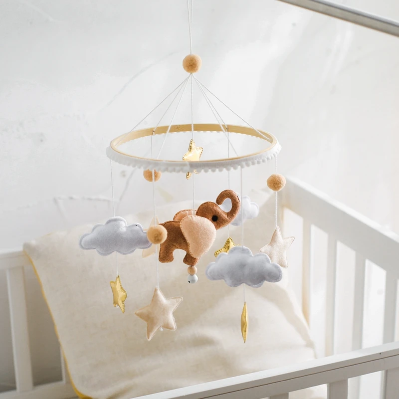 Baby Crib Mobile Wooden Bed Bell Rattle Toy Soft Felt Hot Air Balloon Wind Chime Pendant Newborn Comfort Bed Bell Toys Baby Gift Baby Crib Mobile Wooden Bed Bell Rattle Toy Soft Felt Hot Air Balloon Wind Chime Pendant Newborn Comfort Bed Bell Toys Baby Gift
