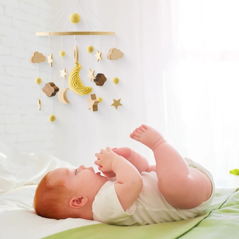 Baby Crib Mobile Wooden Bed Bell Rattle Toy Soft Felt Hot Air Balloon Wind Chime Pendant Newborn Comfort Bed Bell Toys Baby Gift Baby Crib Mobile Wooden Bed Bell Rattle Toy Soft Felt Hot Air Balloon Wind Chime Pendant Newborn Comfort Bed Bell Toys Baby Gift