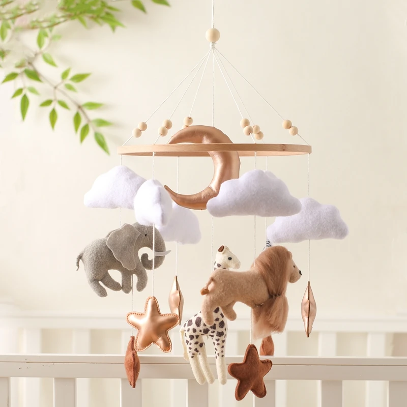 Baby Crib Mobile Wooden Bed Bell Rattle Toy Soft Felt Hot Air Balloon Wind Chime Pendant Newborn Comfort Bed Bell Toys Baby Gift Baby Crib Mobile Wooden Bed Bell Rattle Toy Soft Felt Hot Air Balloon Wind Chime Pendant Newborn Comfort Bed Bell Toys Baby Gift