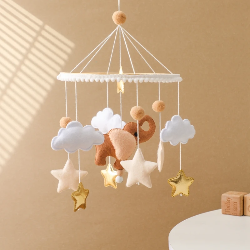 Baby Crib Mobile Wooden Bed Bell Rattle Toy Soft Felt Hot Air Balloon Wind Chime Pendant Newborn Comfort Bed Bell Toys Baby Gift Baby Crib Mobile Wooden Bed Bell Rattle Toy Soft Felt Hot Air Balloon Wind Chime Pendant Newborn Comfort Bed Bell Toys Baby Gift
