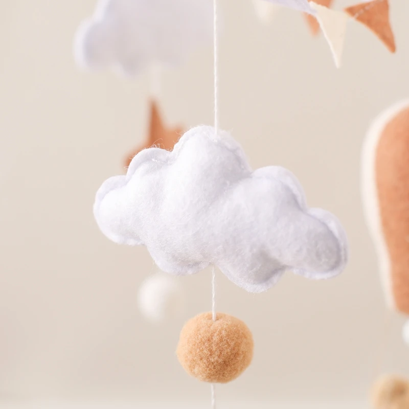 Baby Crib Mobile Wooden Bed Bell Rattle Toy Soft Felt Hot Air Balloon Wind Chime Pendant Newborn Comfort Bed Bell Toys Baby Gift Baby Crib Mobile Wooden Bed Bell Rattle Toy Soft Felt Hot Air Balloon Wind Chime Pendant Newborn Comfort Bed Bell Toys Baby Gift