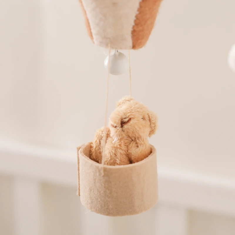 Baby Crib Mobile Wooden Bed Bell Rattle Toy Soft Felt Hot Air Balloon Wind Chime Pendant Newborn Comfort Bed Bell Toys Baby Gift Baby Crib Mobile Wooden Bed Bell Rattle Toy Soft Felt Hot Air Balloon Wind Chime Pendant Newborn Comfort Bed Bell Toys Baby Gift