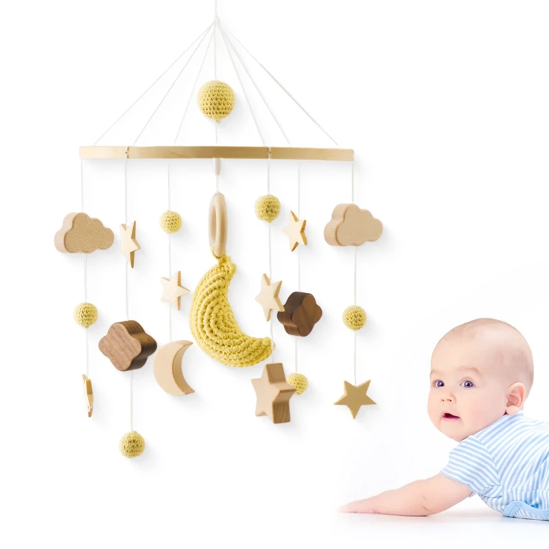 Baby Crib Mobile Wooden Bed Bell Rattle Toy Soft Felt Hot Air Balloon Wind Chime Pendant Newborn Comfort Bed Bell Toys Baby Gift Baby Crib Mobile Wooden Bed Bell Rattle Toy Soft Felt Hot Air Balloon Wind Chime Pendant Newborn Comfort Bed Bell Toys Baby Gift