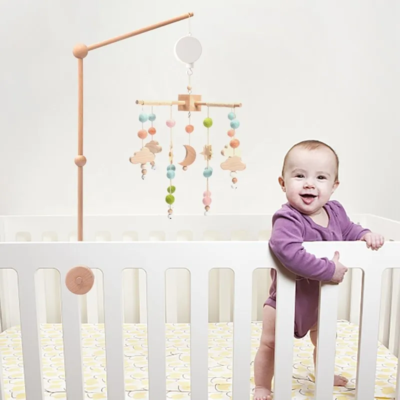 Baby Crib Mobile Wooden Bed Bell Rattle Toy Soft Felt Hot Air Balloon Wind Chime Pendant Newborn Comfort Bed Bell Toys Baby Gift Baby Crib Mobile Wooden Bed Bell Rattle Toy Soft Felt Hot Air Balloon Wind Chime Pendant Newborn Comfort Bed Bell Toys Baby Gift