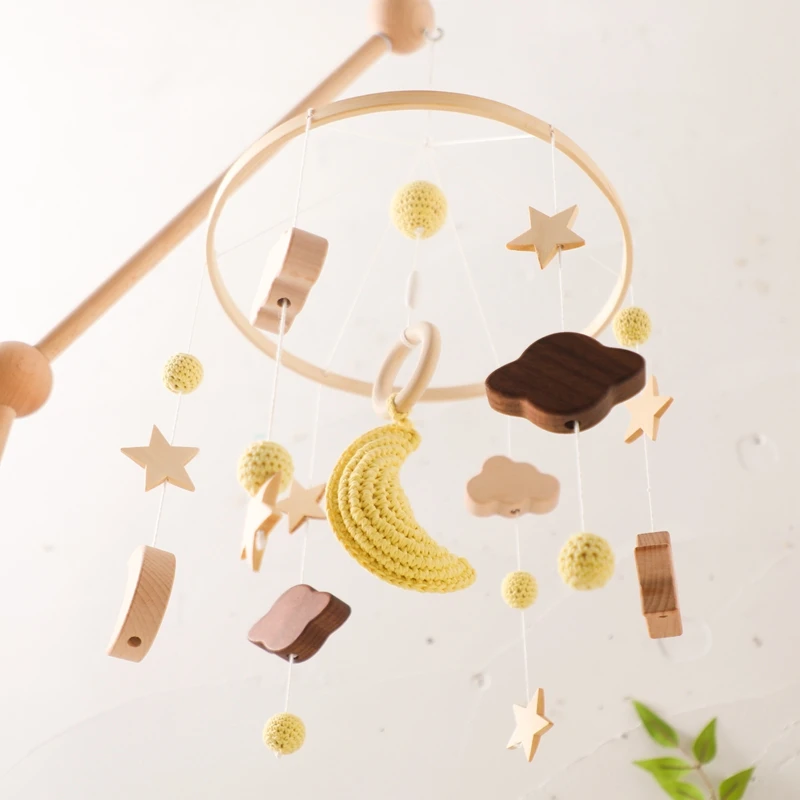 Baby Crib Mobile Wooden Bed Bell Rattle Toy Soft Felt Hot Air Balloon Wind Chime Pendant Newborn Comfort Bed Bell Toys Baby Gift Baby Crib Mobile Wooden Bed Bell Rattle Toy Soft Felt Hot Air Balloon Wind Chime Pendant Newborn Comfort Bed Bell Toys Baby Gift