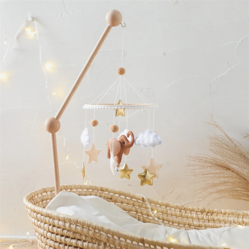 Baby Crib Mobile Wooden Bed Bell Rattle Toy Soft Felt Hot Air Balloon Wind Chime Pendant Newborn Comfort Bed Bell Toys Baby Gift Baby Crib Mobile Wooden Bed Bell Rattle Toy Soft Felt Hot Air Balloon Wind Chime Pendant Newborn Comfort Bed Bell Toys Baby Gift