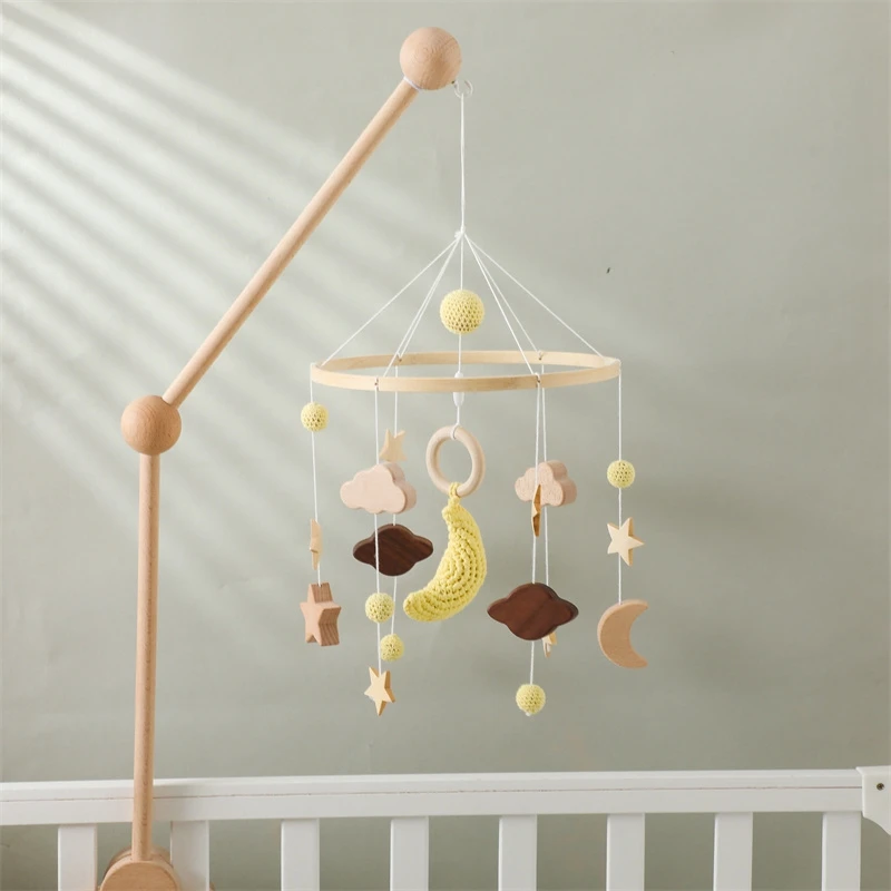 Baby Crib Mobile Wooden Bed Bell Rattle Toy Soft Felt Hot Air Balloon Wind Chime Pendant Newborn Comfort Bed Bell Toys Baby Gift Baby Crib Mobile Wooden Bed Bell Rattle Toy Soft Felt Hot Air Balloon Wind Chime Pendant Newborn Comfort Bed Bell Toys Baby Gift