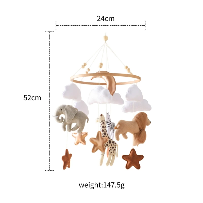 Baby Crib Mobile Wooden Bed Bell Rattle Toy Soft Felt Hot Air Balloon Wind Chime Pendant Newborn Comfort Bed Bell Toys Baby Gift Baby Crib Mobile Wooden Bed Bell Rattle Toy Soft Felt Hot Air Balloon Wind Chime Pendant Newborn Comfort Bed Bell Toys Baby Gift