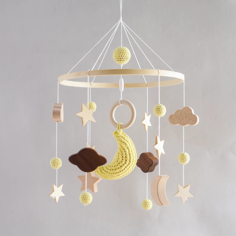 Baby Crib Mobile Wooden Bed Bell Rattle Toy Soft Felt Hot Air Balloon Wind Chime Pendant Newborn Comfort Bed Bell Toys Baby Gift Baby Crib Mobile Wooden Bed Bell Rattle Toy Soft Felt Hot Air Balloon Wind Chime Pendant Newborn Comfort Bed Bell Toys Baby Gift