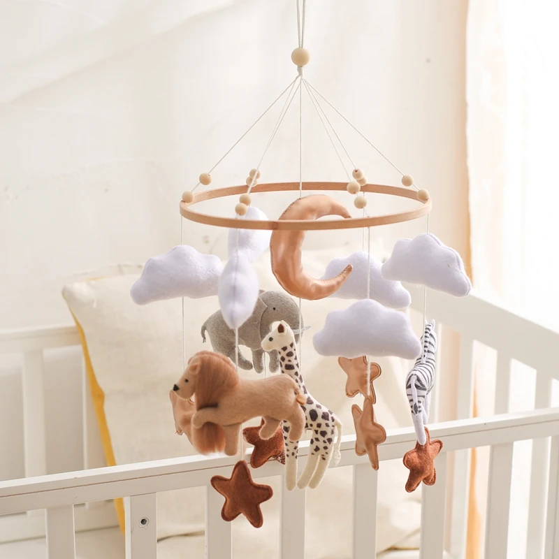 Baby Crib Mobile Wooden Bed Bell Rattle Toy Soft Felt Hot Air Balloon Wind Chime Pendant Newborn Comfort Bed Bell Toys Baby Gift Baby Crib Mobile Wooden Bed Bell Rattle Toy Soft Felt Hot Air Balloon Wind Chime Pendant Newborn Comfort Bed Bell Toys Baby Gift