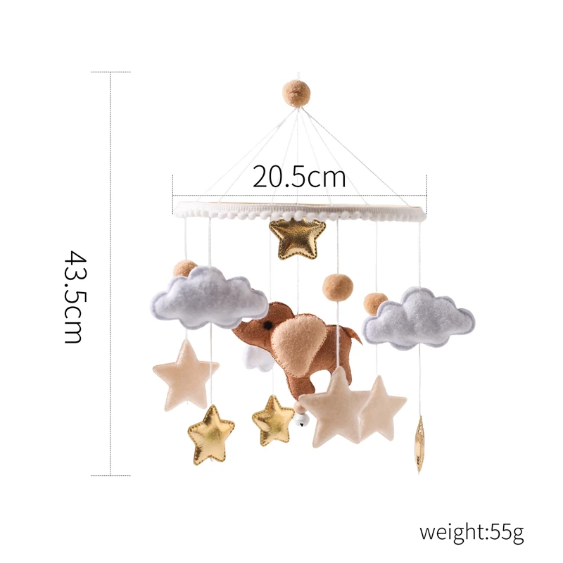 Baby Crib Mobile Wooden Bed Bell Rattle Toy Soft Felt Hot Air Balloon Wind Chime Pendant Newborn Comfort Bed Bell Toys Baby Gift Baby Crib Mobile Wooden Bed Bell Rattle Toy Soft Felt Hot Air Balloon Wind Chime Pendant Newborn Comfort Bed Bell Toys Baby Gift
