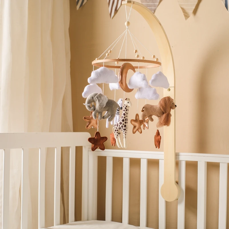 Baby Crib Mobile Wooden Bed Bell Rattle Toy Soft Felt Hot Air Balloon Wind Chime Pendant Newborn Comfort Bed Bell Toys Baby Gift Baby Crib Mobile Wooden Bed Bell Rattle Toy Soft Felt Hot Air Balloon Wind Chime Pendant Newborn Comfort Bed Bell Toys Baby Gift